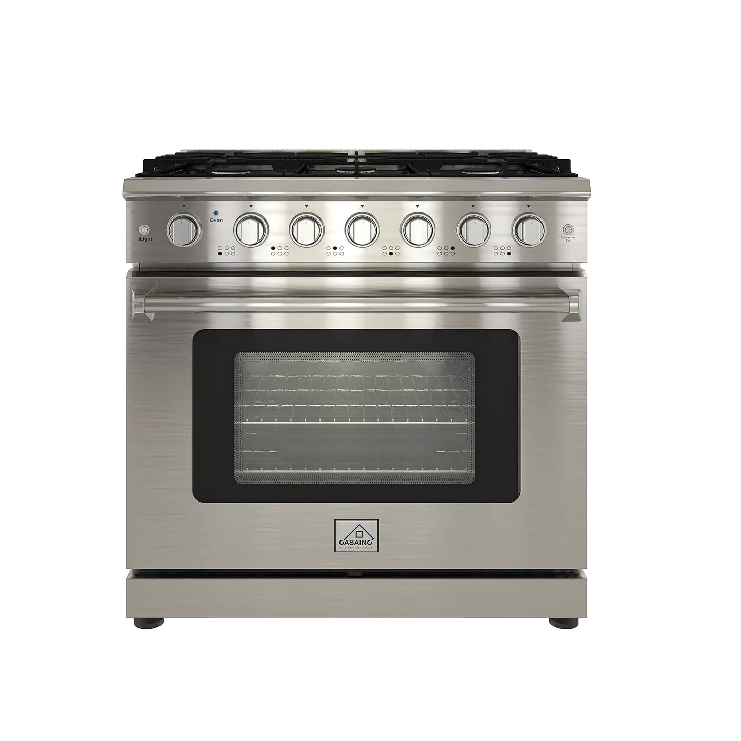 36-Inch 6-Burner Gas Oven & Integrated Cooker | Versatile All-in-One Gas Cooker