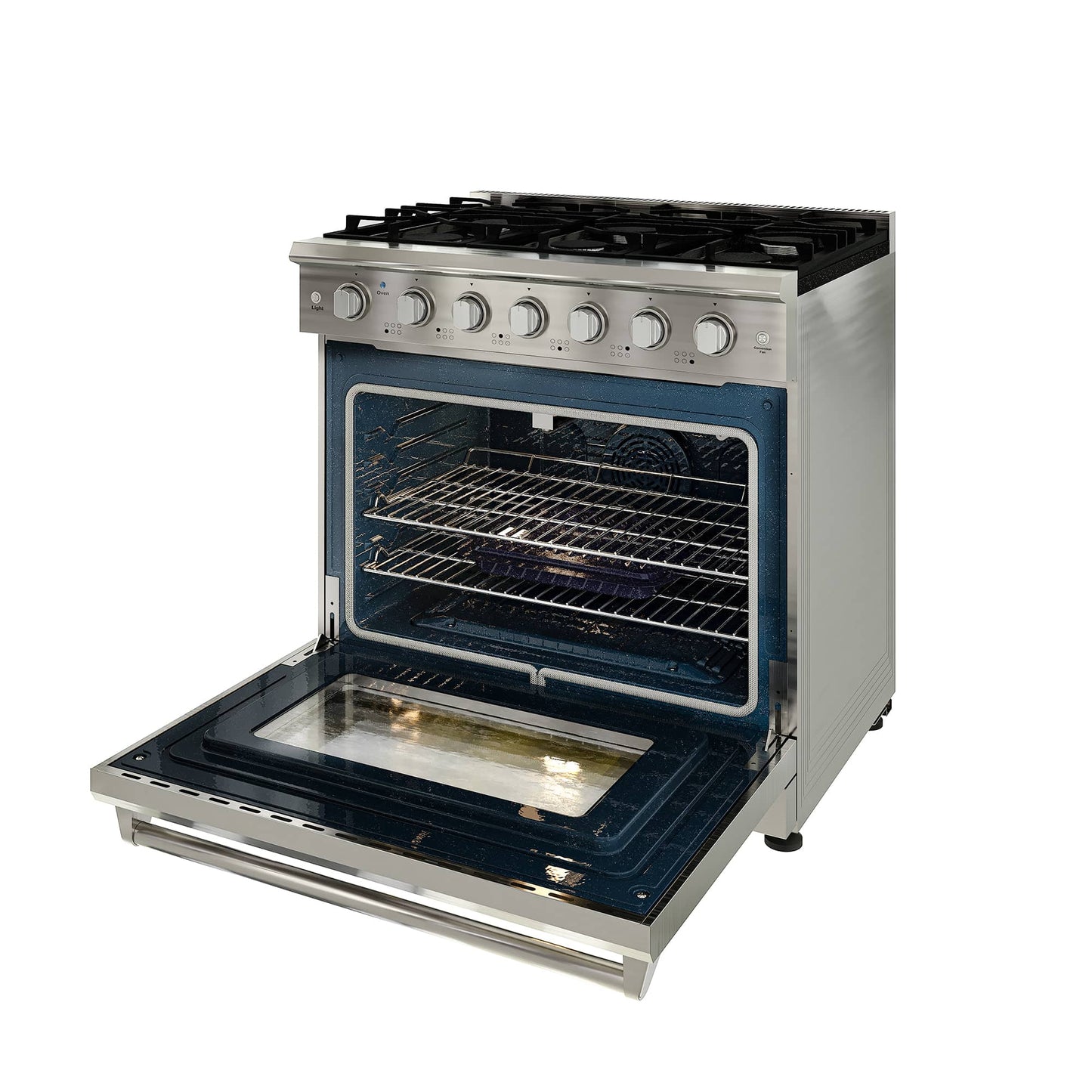 36-Inch 6-Burner Gas Oven & Integrated Cooker | Versatile All-in-One Gas Cooker